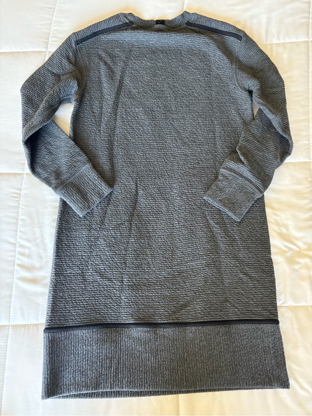 Lululemon Gray Textured Long Sleeve Women's Dress